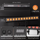 Axyaa 12LEDs Wall Washer Light 72W RGBWA+UV Stage Lighting Effect DMX Remote Control