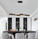 Axyaa Metal Acrylic LED Chandelier Modern Pendant Light Living Room Wall Lamp