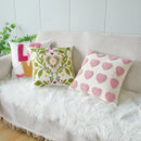 Axyaa Velvet Jacquard Embroidery Pillow Covers for Sofa Throw Headboard Decor