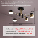 Axyaa Sputnik Chandelier Pendant Light 8-Light Three-Color Dimming Luxury Nordic Modern Lighting