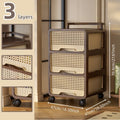 Axyaa Large Capacity Assemblable Storage Cart and Closet Organizer