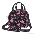 Axyaa Colorful Butterflies Insulated Lunch Bag with Shoulder Strap