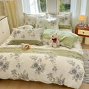 Axyaa Jet Print Cotton Quilt Cover: Soft, Delicate & Comfortable