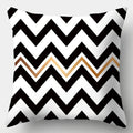 Axyaa Black White Modern Cushion Cover 45x45cm Polyester Decorative Pillow Case