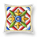 Axyaa Green Leaf Moroccan Flowers Cushion Cover 45X45cm
