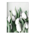 Axyaa Islamic Botanical Canvas Wall Art with Tulip and Eucalyptus - Green Leaf Quran Décor