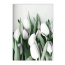 Axyaa Islamic Botanical Canvas Wall Art with Tulip and Eucalyptus - Green Leaf Quran Décor