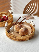 Axyaa Fruit & Snack Assortment in Woven Basket