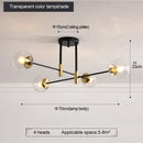 Axyaa Glass Ceiling Light for Bedroom Dining Living Room Kitchen