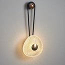 Axyaa Minimalist Paperclip Wall Lamp, Embossed Acrylic Light for Bedroom & Living Room