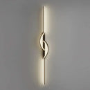 Axyaa Modern LED Wall Sconce - Black/Gold Wall Decor for Living Room, Bedroom, Dining Area