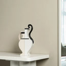 Axyaa Geometric Ceramic Vase Kettle Double-eared Flower Vase - Creative Terrarium Home Decor
