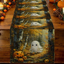 Axyaa Halloween Watercolor Table Runner for Indoor Outdoor Dining