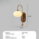 Axyaa Glass Wall Lamp, French Retro Aisle Style for Homestay Bedside