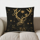 Axyaa Snowman Leopard Print Christmas Pillow Cover for Sofa, Bedroom, Car