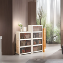 Axyaa White PP Shoe Storage Boxes With Wheels: Organize Shoes in Style