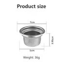 Axyaa Stainless Steel Bottomless Coffee Filter Basket for Espresso Maker