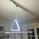 Axyaa Nordic Cream Eye Protection Pendant Light: Simple Modern LED Dining Room Fixture