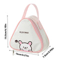 Axyaa Triangle Insulated Lunch Box Bag - Kids Food Thermal Picnic Cooler Bag