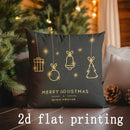 Axyaa Merry Christmas Patterned Pillowcases for Sofa Bedroom Car - Rectangular Cushion Cover