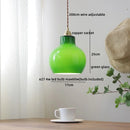 Axyaa Glass Copper LED Pendant Light for Home Decor - Nordic Style