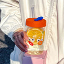 Axyaa Bubble Boba Milk Tea Glass Bottle - Leakproof and Heat-resistant Drinkware