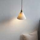 Axyaa Ceramic Copper Socket LED Pendant Light: Modern Nordic Decor ideal for Living/Dining areas