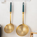 Axyaa Gold Colander Strainer Spoon - Kitchen Cooking Tool