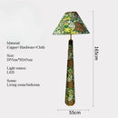 Axyaa Velvet Floral Desk Lamp - Antique Northeast Style, Bedroom Bedside Atmosphere
