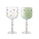 Axyaa Colorful Jelly Beans Wine Glass Set for Home & Wedding Gifts