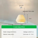 Axyaa Creamy Fabric LED Chandelier, Minimalist Bedroom Dining Room Pendant Light