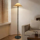Axyaa Black Vintage Fabric Shade Floor Lamp for Living Room and Bedroom