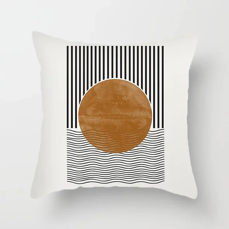 Axyaa Abstract Line Pattern Cushion Cover for Stylish Home Decor