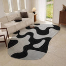 Axyaa Plush French Style Irregular Shape Rug for Bedroom Living Room Decoration
