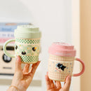Cat Cartoon Ceramic Mug - Axyaa Original Fun Coffee Cup Beer Drinkware Breakfast Tea Gift
