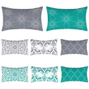 Axyaa Geometric Cushion Cover 30x50 Polyester Pillowcase for Home Decor