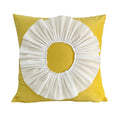 Axyaa Velvet Pink White 3D Chrysanthemum Throw Pillow Bouquet Model