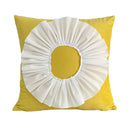 Axyaa Velvet Pink White 3D Chrysanthemum Throw Pillow Bouquet Model