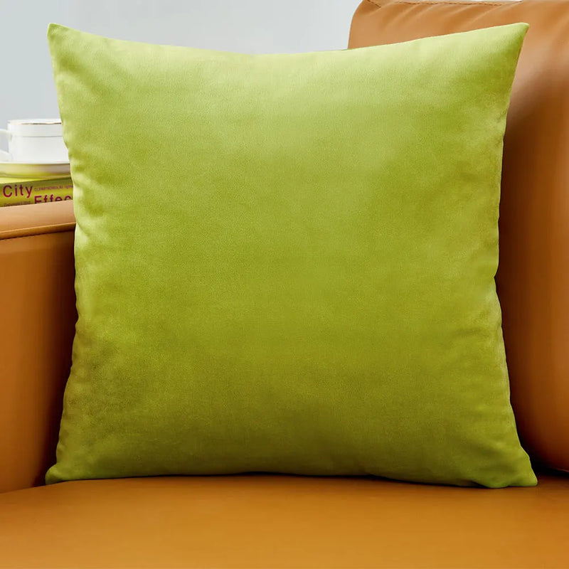 Axyaa Soft Velvet Cushion Cover - Breathable Home Decor Pillowcase for Living Room