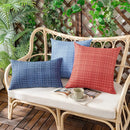 Axyaa 45x45cm Christmas Red Waterproof Pillowcase Farmhouse Cushion Covers