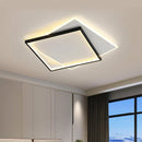 Axyaa LED Square Ceiling Light for Home Decor and Bedroom, Minimalist Chandelier