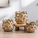 Axyaa Mushroom Tree Stumps Vase: Handmade Garden Planting Pot with Simulated Mushroom Design