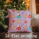 Axyaa Merry Christmas Santa Pillows - Sofa, Bedroom, Car Cushion Cover