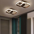 Axyaa LED Ceiling Chandelier: Minimalist Luster Light for Living Room, Staircase - 3-Color Dimming
