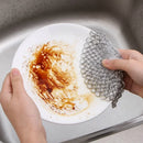 Axyaa Cast Iron & Stainless Steel Cleaner Brush Scrubber Pad Kitchen Gadget
