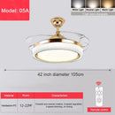 Axyaa Modern Ceiling Fan with Invisible Blades and Full Light Integration