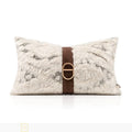 Axyaa Small Fragrant Wind Wool Blend Splicing Waist Pillow
