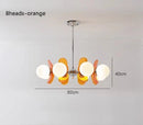 Axyaa Retro Chandelier: Bauhaus Interior Lighting for Living Room, Dining Room, Study