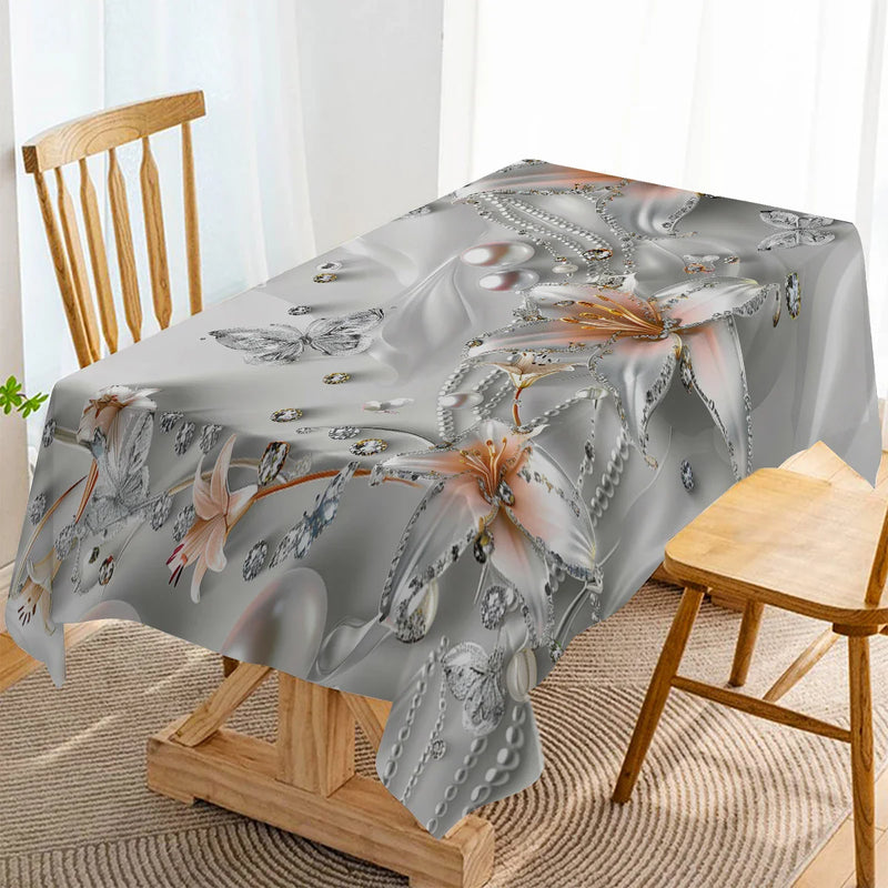 Axyaa Butterfly Floral Table Runner Pearl Diamond Party Decor