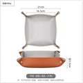 Axyaa Leather Porch Storage Tray: Nordic Style Organizer for Household Sundries